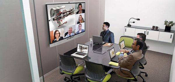 Videokonferenzen mit Touchbildschirm interaktiv gestalten